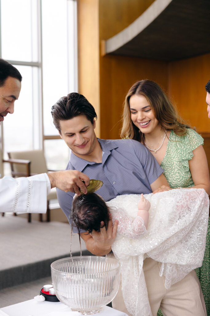 Orange County baptism photographer captures child’s blessing at Tower of Hope