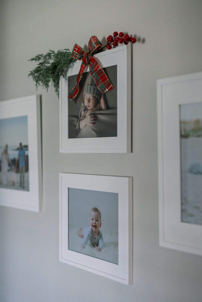 gallery wall holiday decor