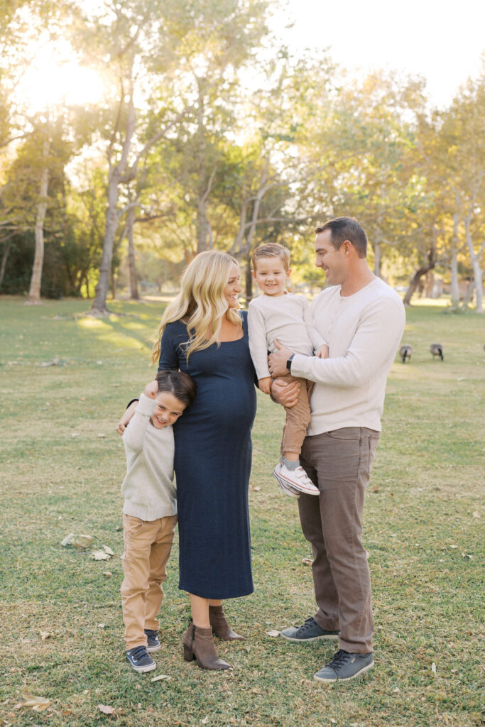 family photo at yorba regional park